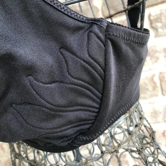 Bali Black Bra 36D Vintage Underwire Extra Support - Picture 3 of 12